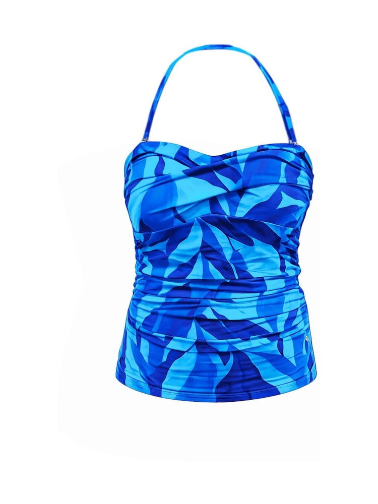 Seaspray Blue Bahamas Twist Bust Tankini Top - Image 6 of 6