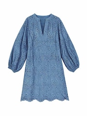 Seaspray Blue Freya Embroidered Dress - Image 6 of 6