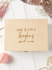 Personalised Couples Keepsake Box by No Ordinary Gift - Image 1 of 2