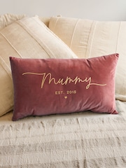 Personalised Mother's Day Velvet Cushion by No Ordinary Gift - Image 1 of 4