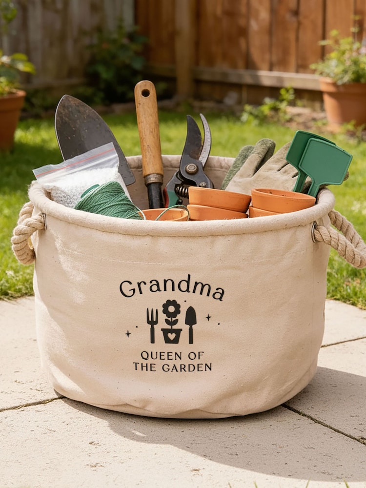 Personalised Gardening Supplies Storage Basket by No Ordinary Gift - Image 2 of 2