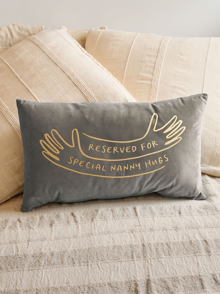 Cuddle Spot Personalised Mother's Day Velvet Cushion by No Ordinary Gift - Image 1 of 2