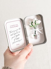 A Dozen Forever Roses Keepsake in Mini Tin by No Ordinary Gift - Image 4 of 5