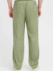 Blend Green Malvin Relaxed Linen Blend Trousers - Image 2 of 8