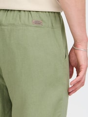 Blend Green Malvin Relaxed Linen Blend Trousers - Image 5 of 8