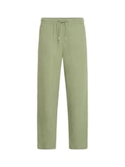 Blend Green Malvin Relaxed Linen Blend Trousers - Image 6 of 8