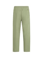 Blend Green Malvin Relaxed Linen Blend Trousers - Image 7 of 8