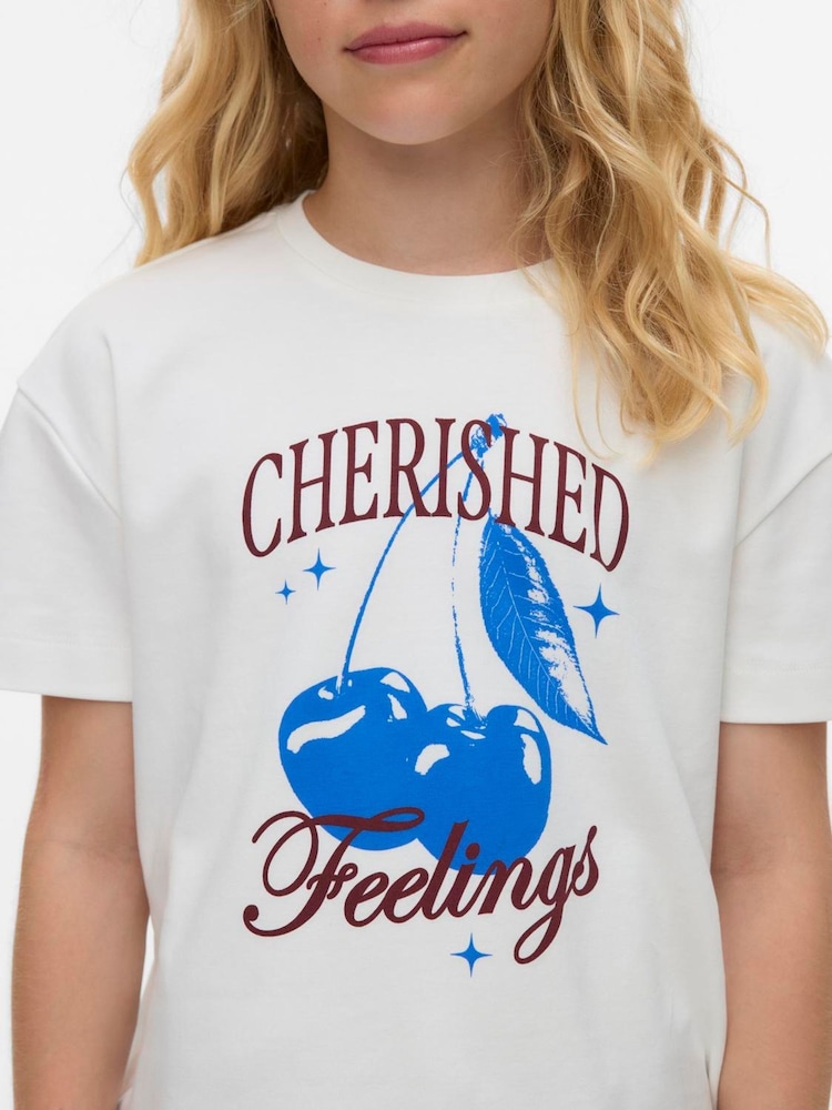 VERO MODA White Short Sleeve T-Shirt - Image 2 of 4