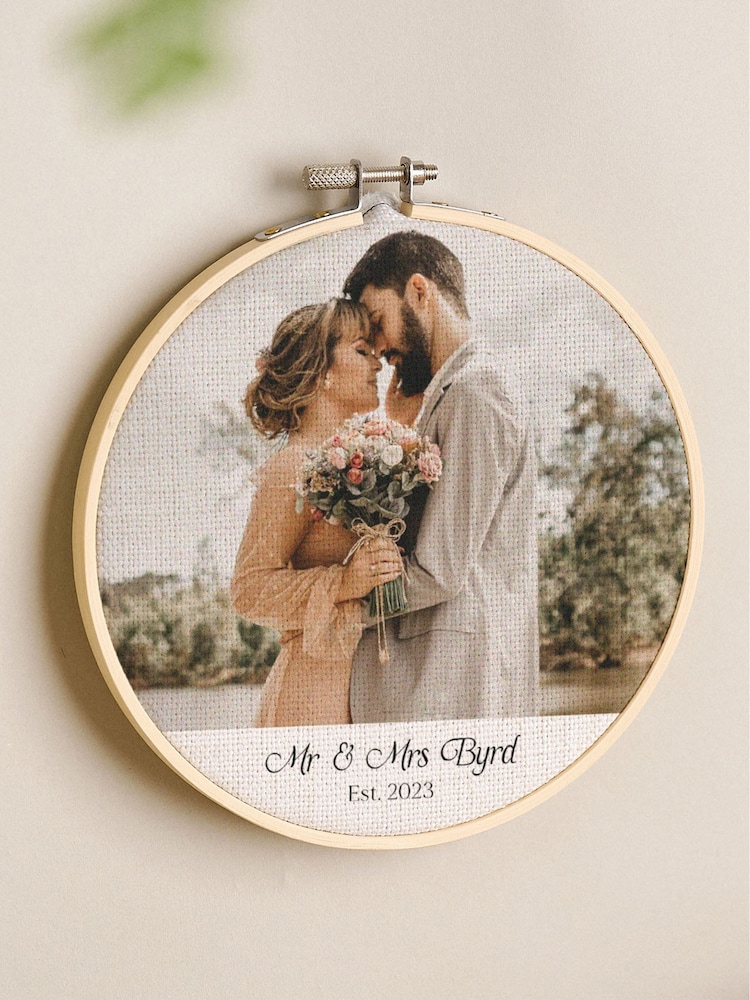 Custom Photo and Caption Anniversary Hoop by No Ordinary Gift - Image 1 of 1