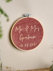 Personalised Velvet Wedding Hoop by No Ordinary Gift - Image 1 of 1