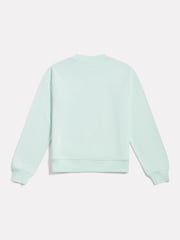 New Balance Green French Terry Small Logo Crew Neck Sweatshirt - Image 7 of 8
