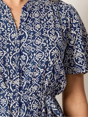 Long Tall Sally Blue Floral Tie Waist Maxi Dress - Image 4 of 5