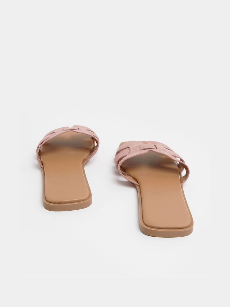 Yours Curve Extra-Wide Fit Cut Out Mule Sandals - Image 2 of 3