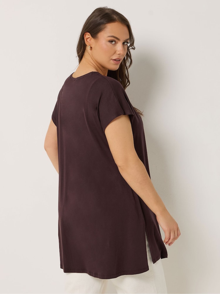 Yours Curve Brown Grown On Sleeve Cover-Up - Image 2 of 6