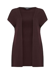 Yours Curve Brown Grown On Sleeve Cover-Up - Image 6 of 6