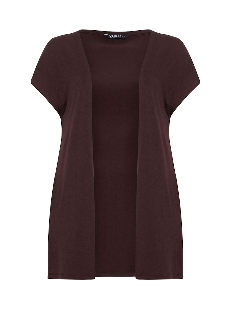 Yours Curve Brown Grown On Sleeve Cover-Up - Image 6 of 6