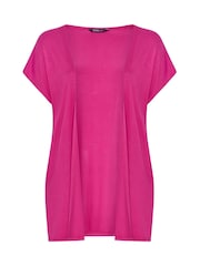 Yours Curve Pink Grown On Sleeve Cover-Up - Image 5 of 5