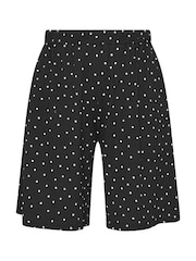 Yours Curve Black Jersey Crinkle Shorts - Image 5 of 5