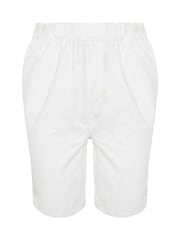 Yours Curve White Cool Cotton Shorts 2 Pack - Image 7 of 8