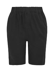 Yours Curve Black Cool Cotton Shorts 2 Pack - Image 8 of 8