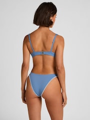 Hunkemoller Blue Joburg Bikini Top - Image 2 of 5
