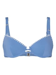 Hunkemoller Blue Joburg Bikini Top - Image 4 of 5