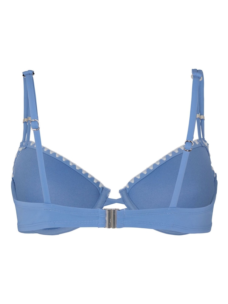 Hunkemoller Blue Joburg Bikini Top - Image 5 of 5