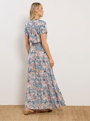 Long Tall Sally Blue Button Through Maxi Dress - Image 3 of 5