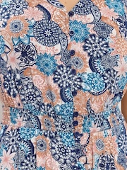 Long Tall Sally Blue Button Through Maxi Dress - Image 4 of 5