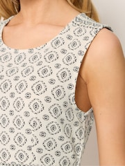 M&Co Natural Border Tiered Dress - Image 4 of 5