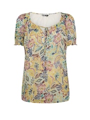 Yours Curve Yellow Boho Blouse - Image 5 of 5