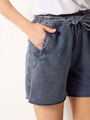 Long Tall Sally Blue Acid Wash Shorts - Image 4 of 6