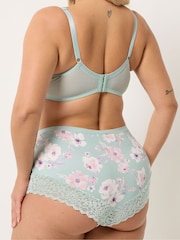 Yours Curve Pink Lace Trim Full Briefs 3 Pack - Image 2 of 8