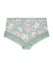 Yours Curve Pink Lace Trim Full Briefs 3 Pack - Image 6 of 8