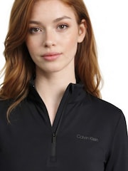 Negru - Calvin Klein Golf Quinta Quarter Zip Base Layer - Imaginea 3 din 10