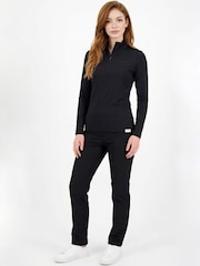 Negru - Calvin Klein Golf Quinta Quarter Zip Base Layer - Imaginea 4 din 10