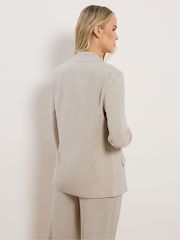 Long Tall Sally Natural Linen Blend Blazer - Image 3 of 6