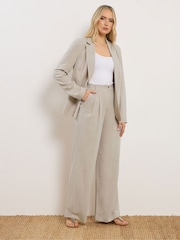 Long Tall Sally Natural Linen Blend Blazer - Image 4 of 6