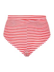 Yours Curve Red Limited Stripe Bikini Bottoms - Image 6 of 6