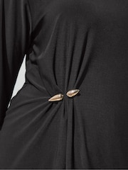 Yours Curve Black London Buckle Top - Image 4 of 5