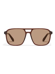 QUAY Brown On The Fly Sunglasses - Image 1 of 2
