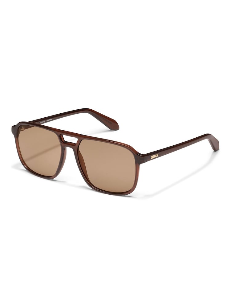QUAY Brown On The Fly Sunglasses - Image 2 of 2 QUAY Brown On The Fly Sunglasses - Image 2 of 2