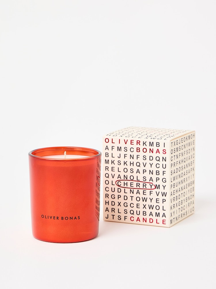 Oliver Bonas Red Guilty Pleasures Scented Cherry Candles - Image 2 of 4 Oliver Bonas Red Guilty Pleasures Scented Cherry Candles - Image 2 of 4