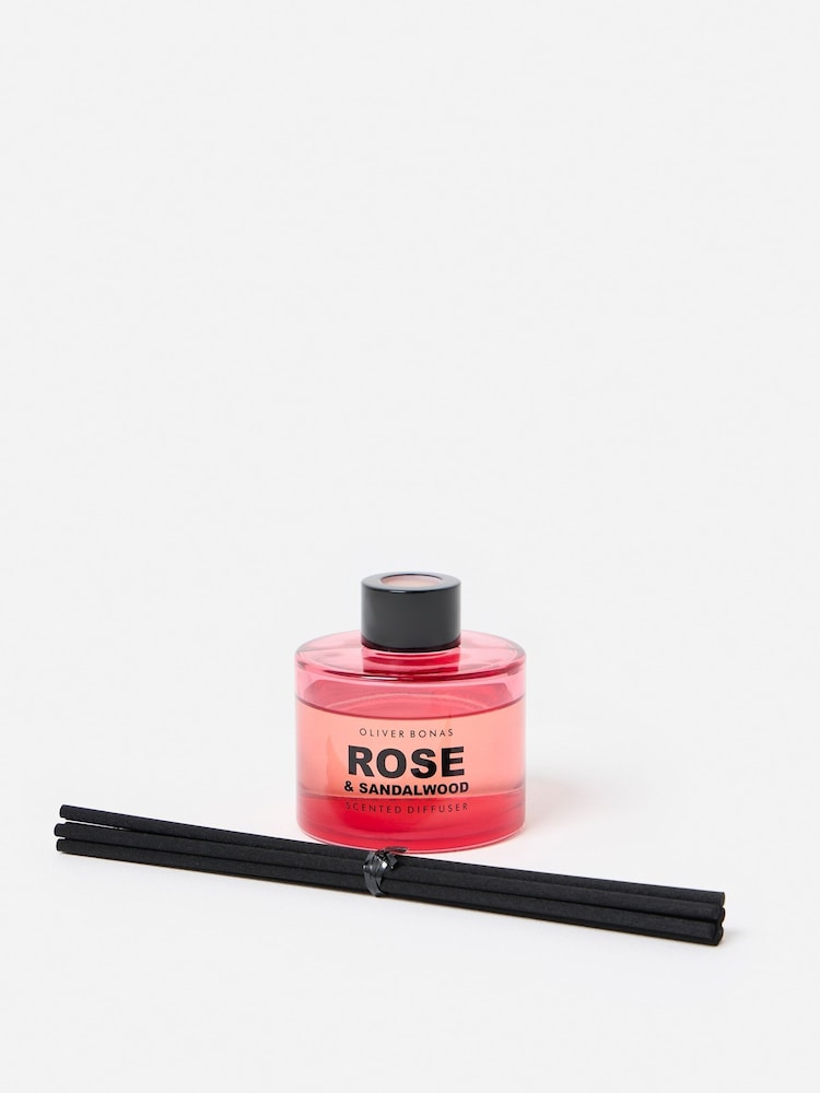 Oliver Bonas Pink Firma Rose & Sandalwood Reed Diffuser - Image 2 of 4