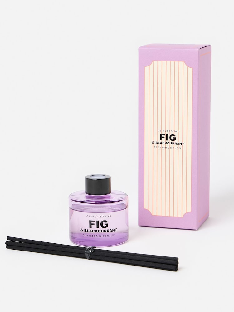 Oliver Bonas Purple Firma Fig & Blackcurrant Reed Diffuser - Image 1 of 4