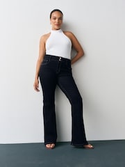 Indigo Blue Hourglass Flare Leg Denim Jeans - Image 1 of 7
