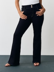Indigo Blue Hourglass Flare Leg Denim Jeans - Image 2 of 7