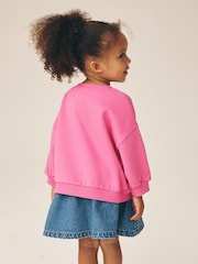 Bright Pink Christmas Crew Neck Sweatshirt (3mths-7yrs) - Image 3 of 7