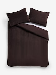 Chocolate Brown Teddy Fleece Bed Set - Image 5 of 5