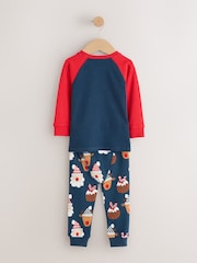Navy/Red Santa Christmas Pyjamas (9mths-12yrs) - Image 2 of 5